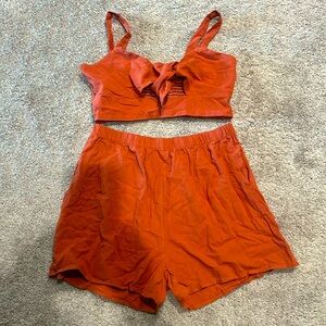 Shorts and crop top set